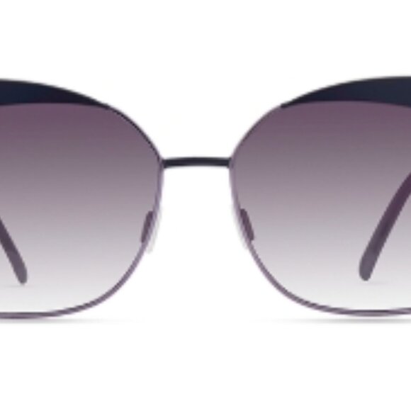 Purple Oversized Square Sunglasses with Gradient Lenses